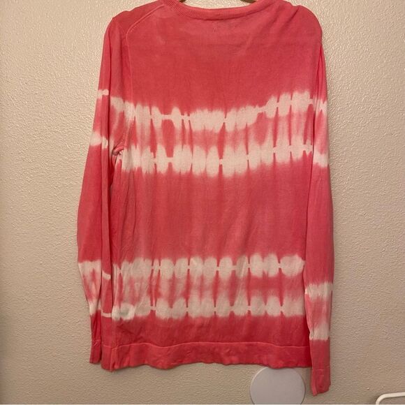 J Crew Teddie 100% cotton crewneck hot pink knit sweater XL - Picture 2 of 8
